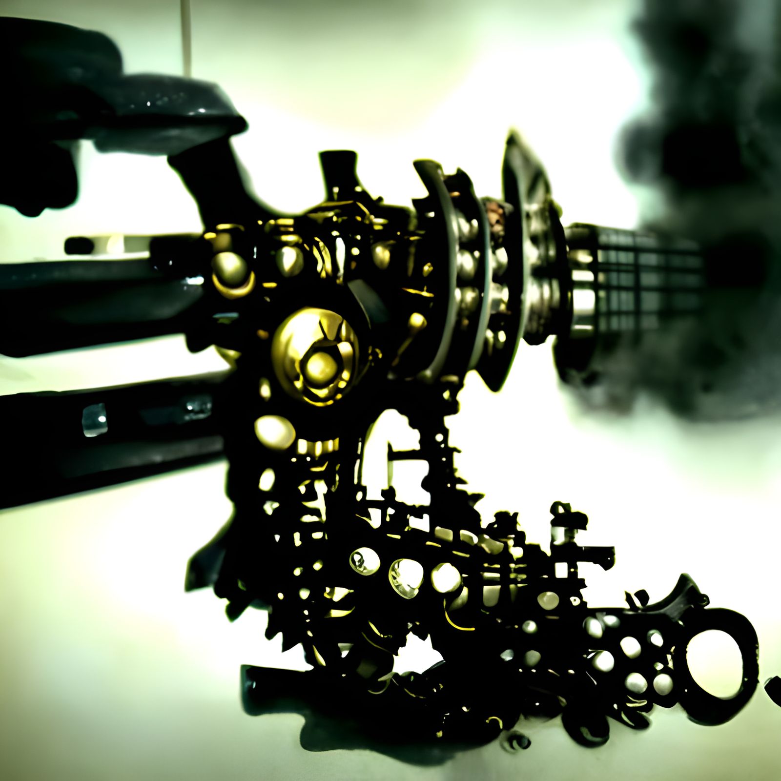 Steampunk Engine with Gears