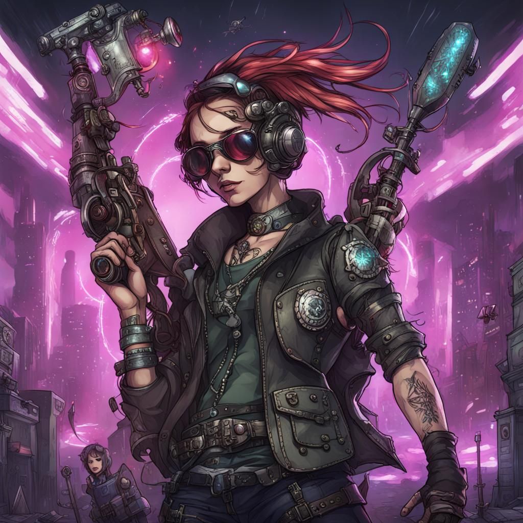 Aetherpunk Fantasy Scene