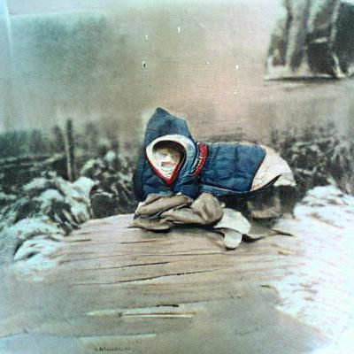 Vintage Photo of Child in Winter Jacket