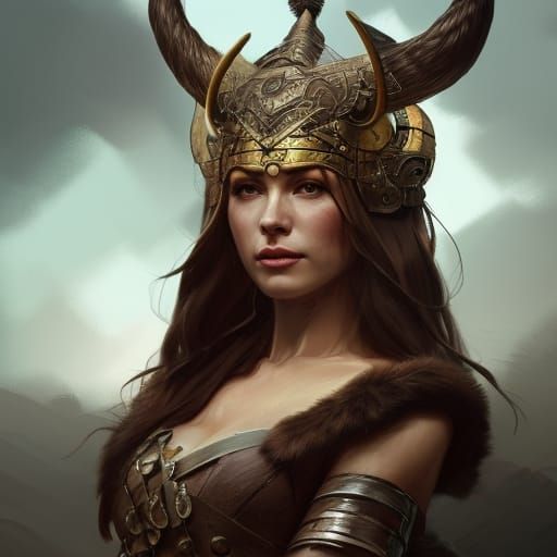 Detailed Portrait of a Viking Queen in Unreal Engine