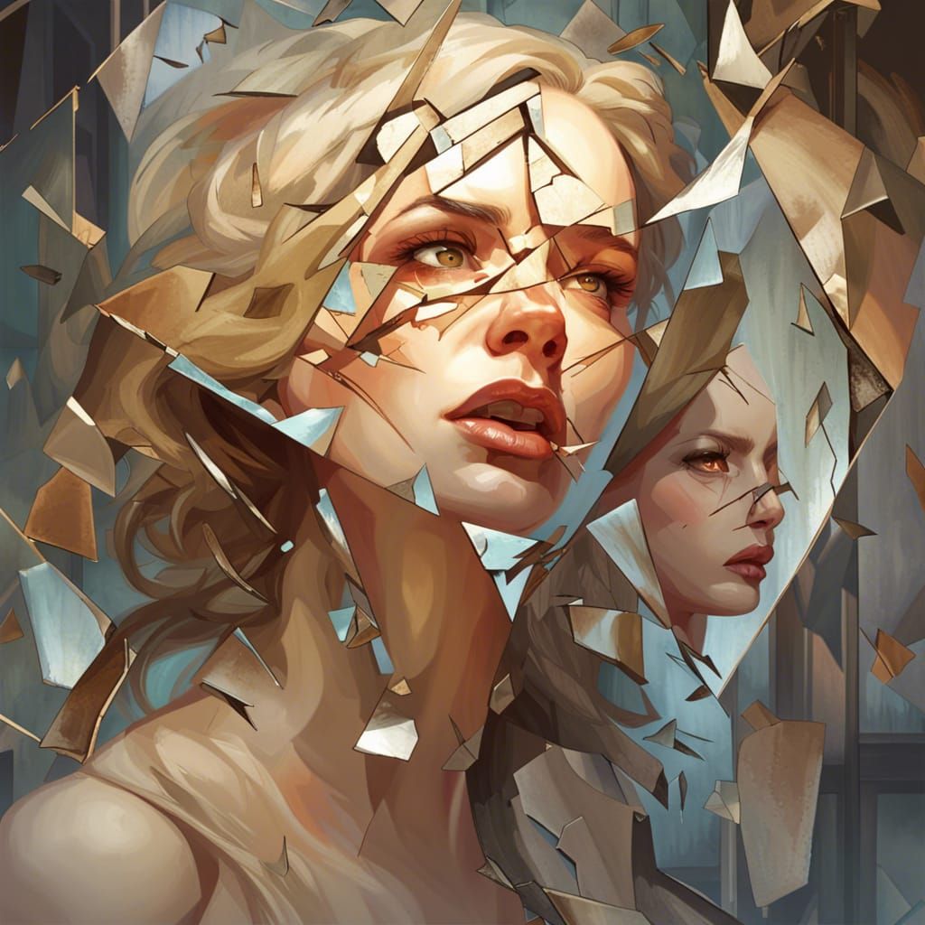 Multiple Personality Disorder: Shattered Mind in Digital Art