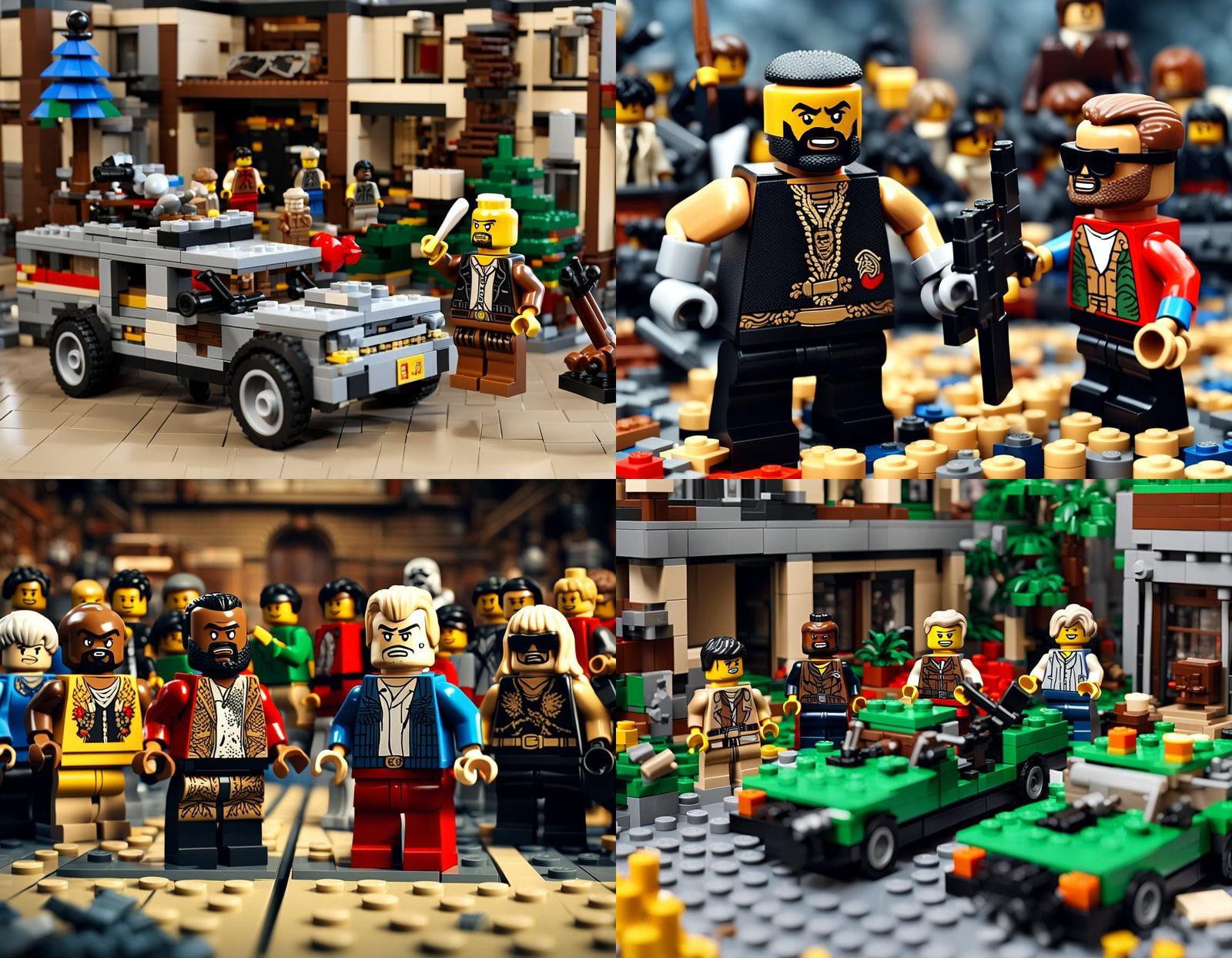 Lego Mr. T vs Murdock Fight Scene