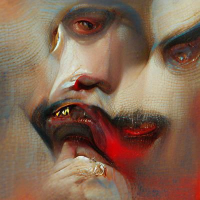 Minimalist Dracula Portrait