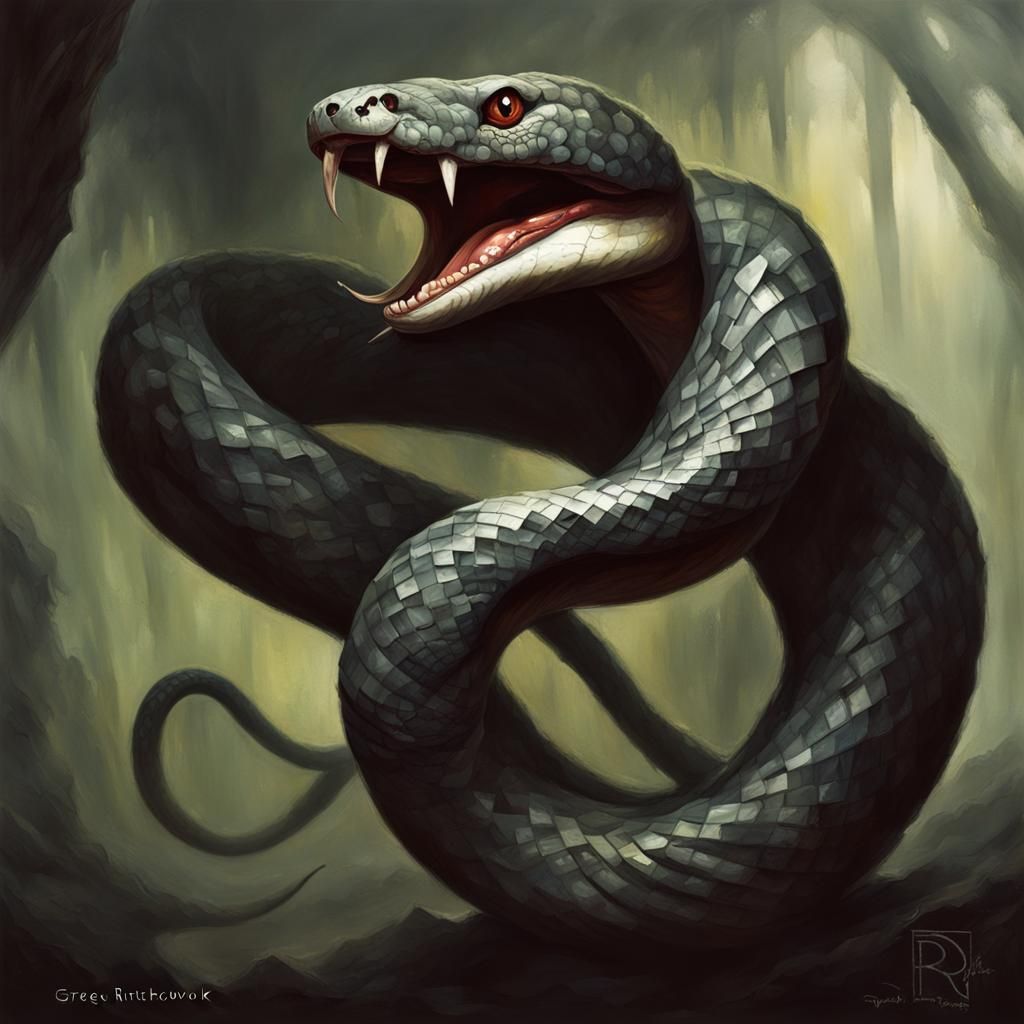 Sinister World Serpent Art