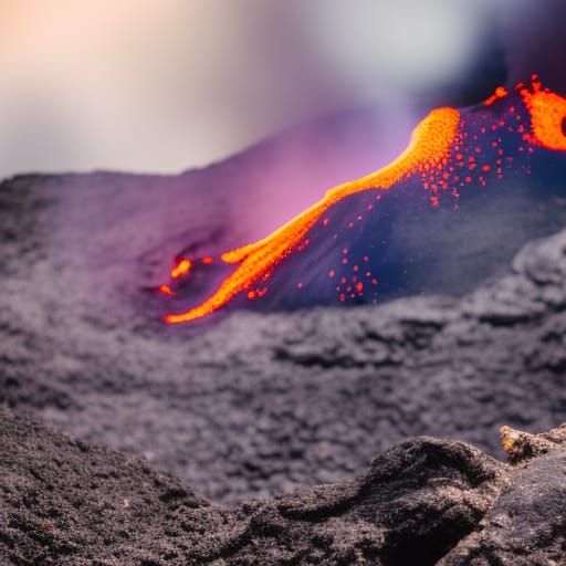Volcano Photography with Natural Lighting and Bokeh