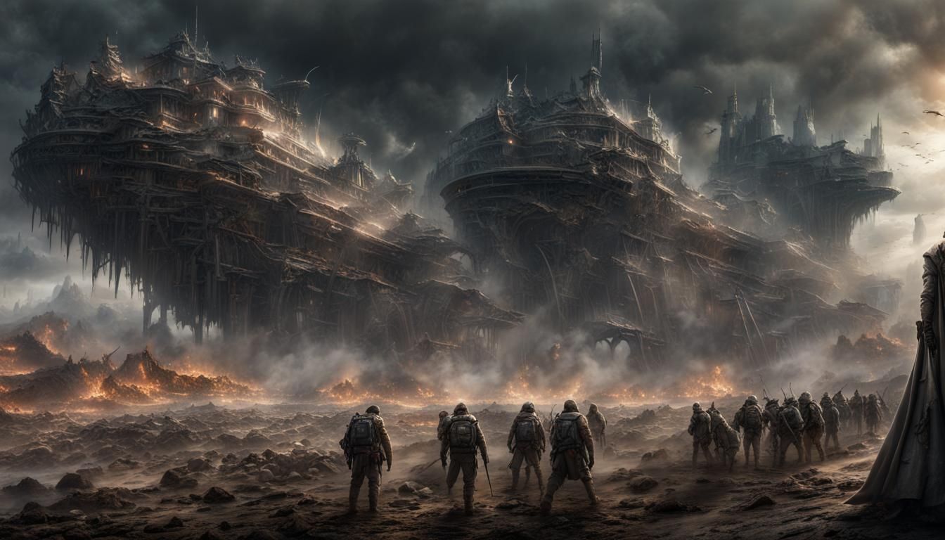 Epic Battle Scene: Heart of the Corps