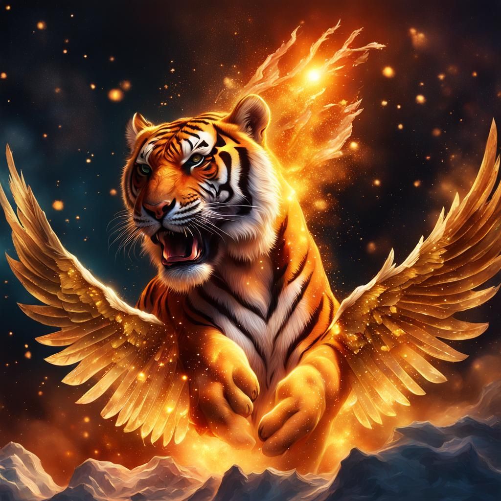 Winged tiger