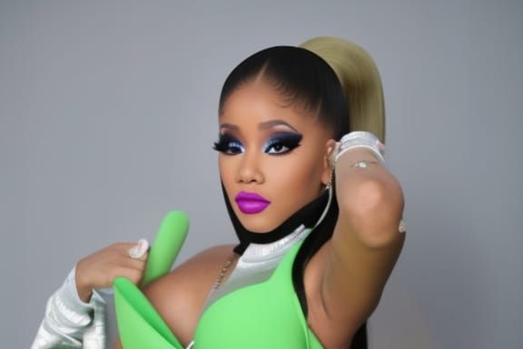 Ariana Grande as Nicki Minaj: AI Rendering