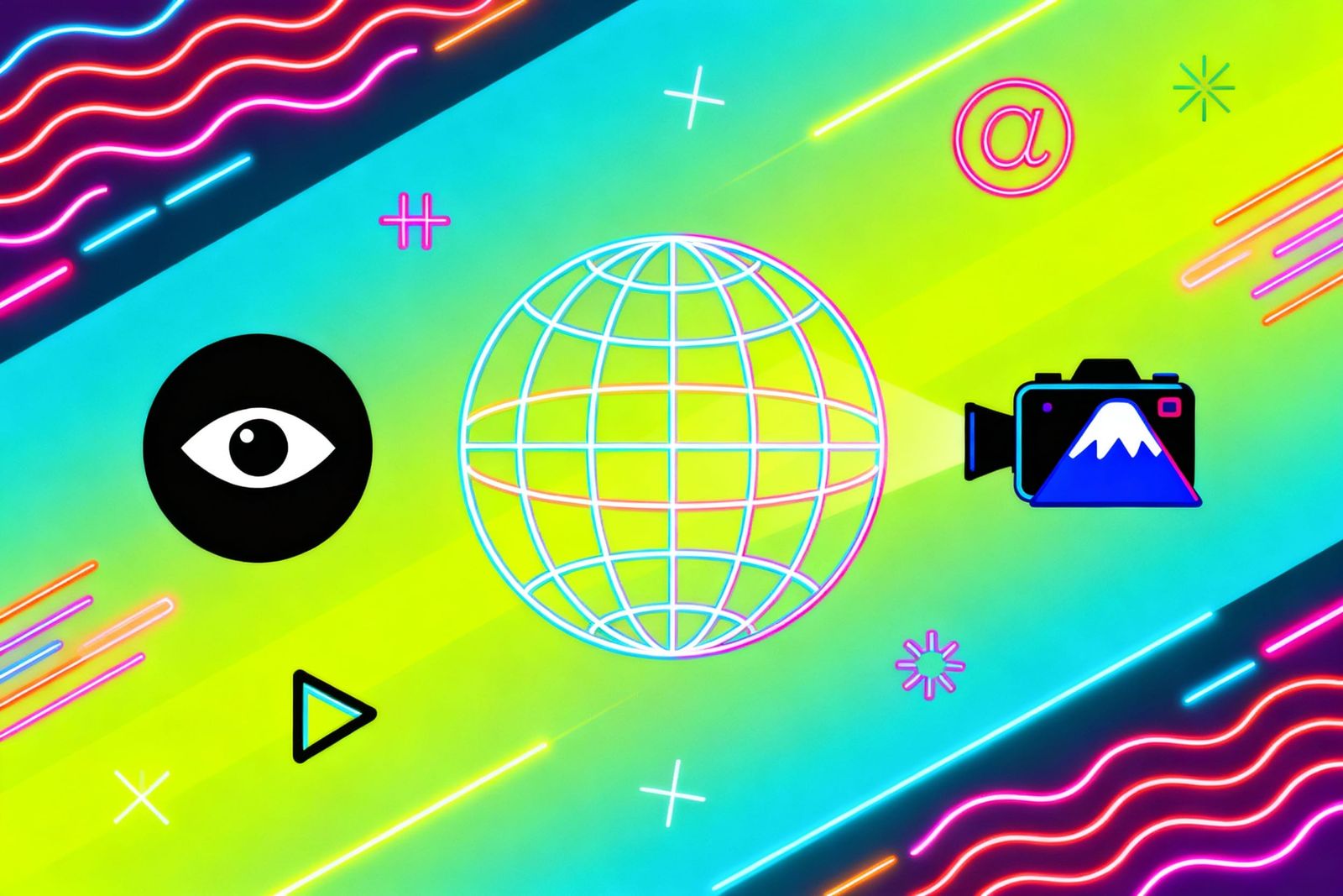 Abstract Digital Network Visualization