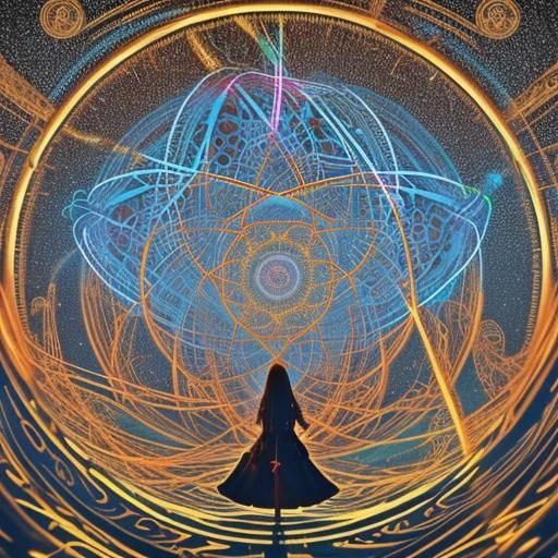 Psychedelic Occult Reality in Black and White