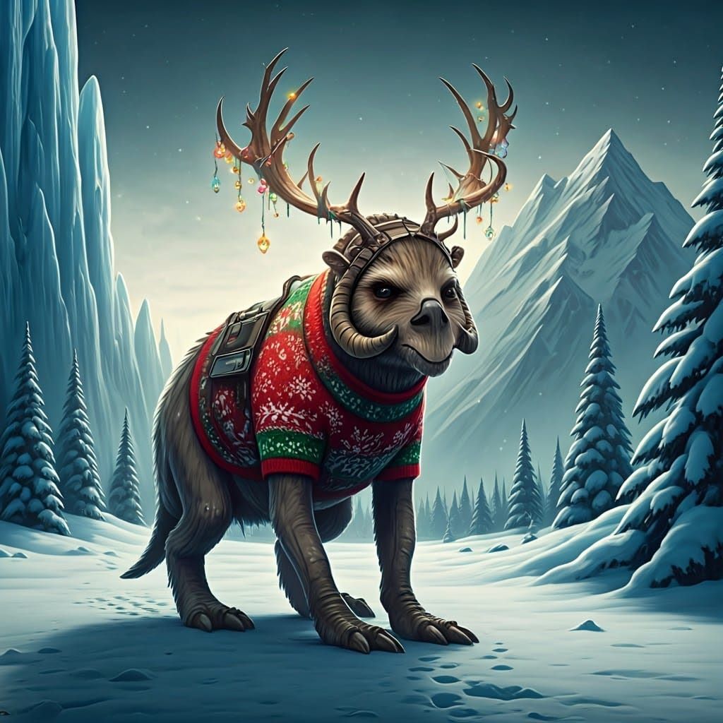 Jolly Tauntauns on Hoth's Snowy Landscape