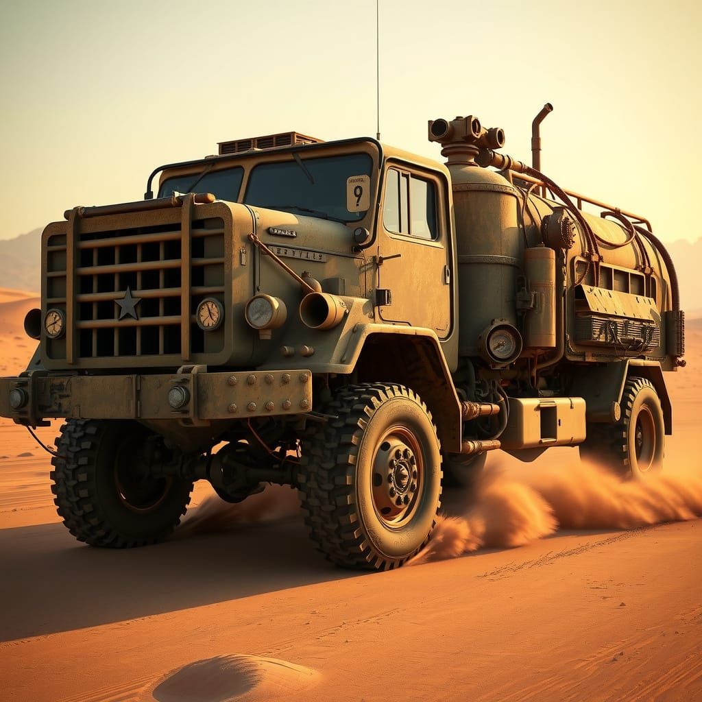 Mad Max-Inspired Soviet Truck Charges Through the Desert