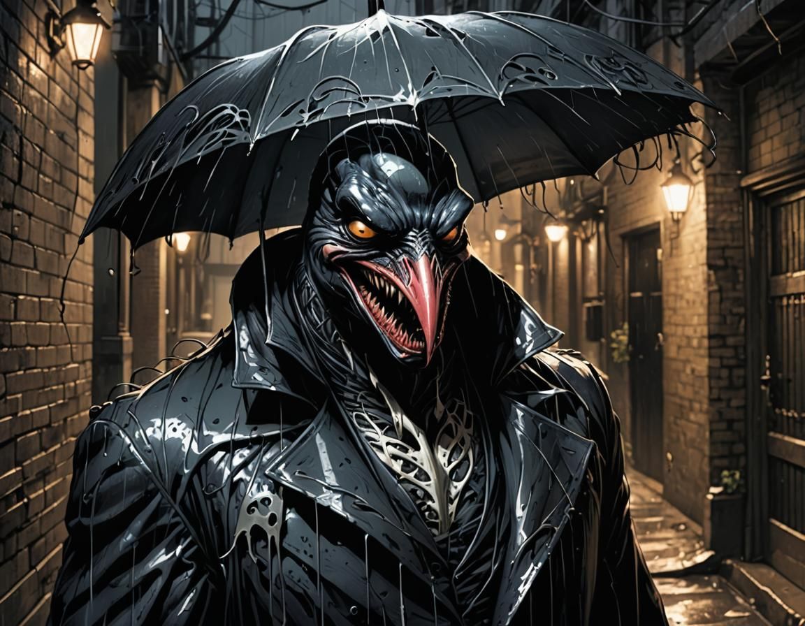 Penguin Transformed: A Venom Symbiote Comic Art