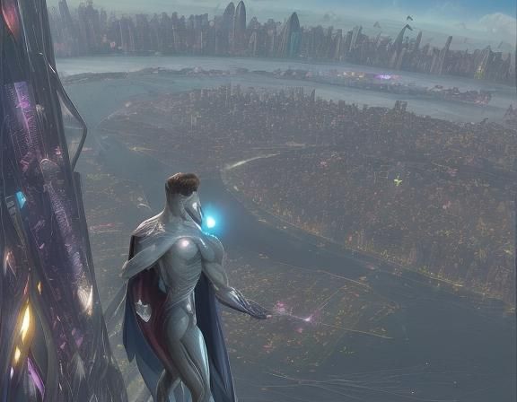 Superhero Vigilance in Peaceful Metropolis