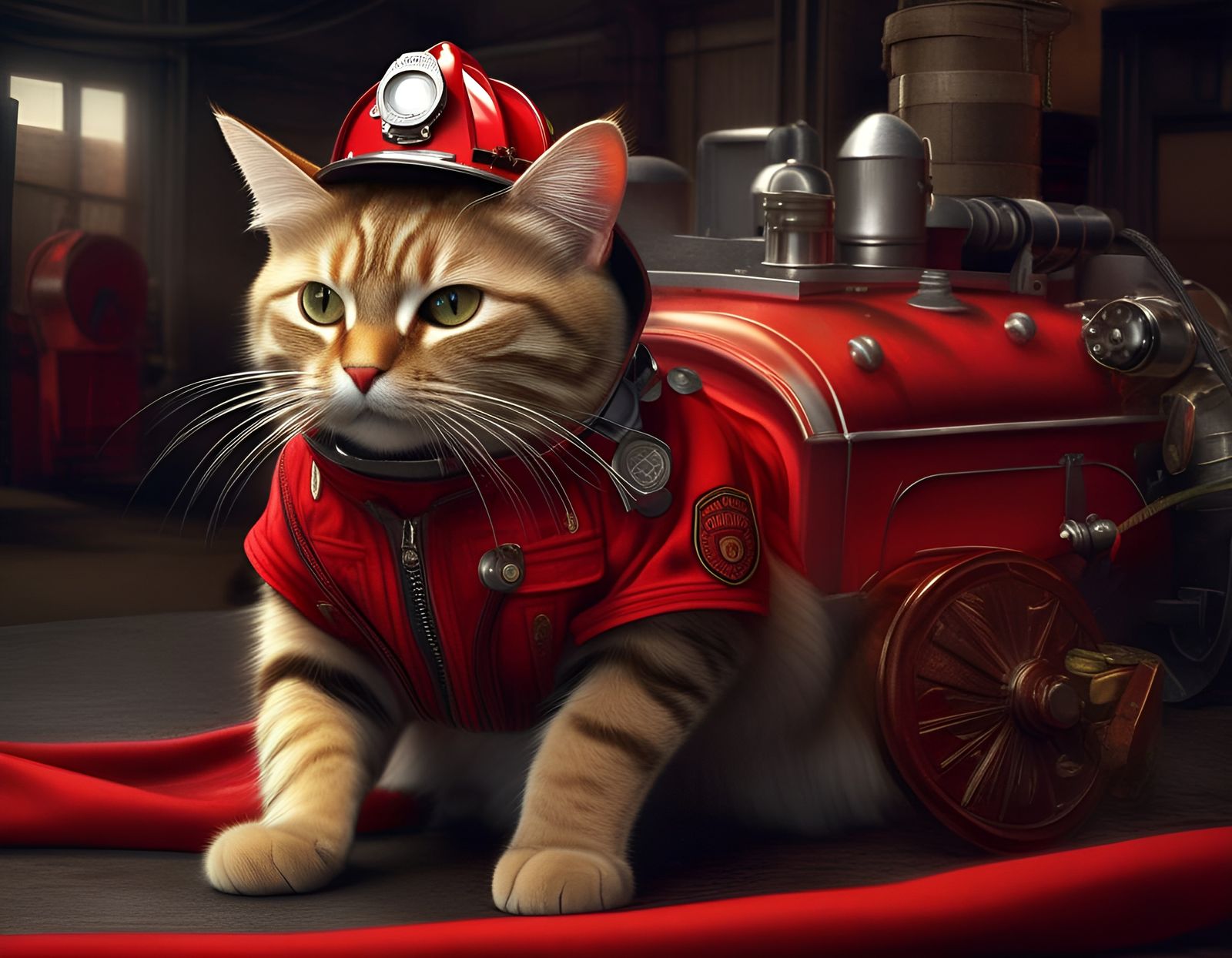 The CFB- the Cat Fire Brigade.