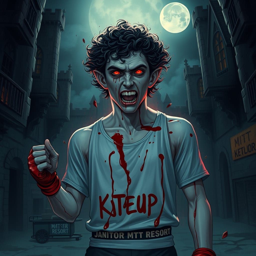 Vampire MMA Fighter Victorious in Ancient Castle