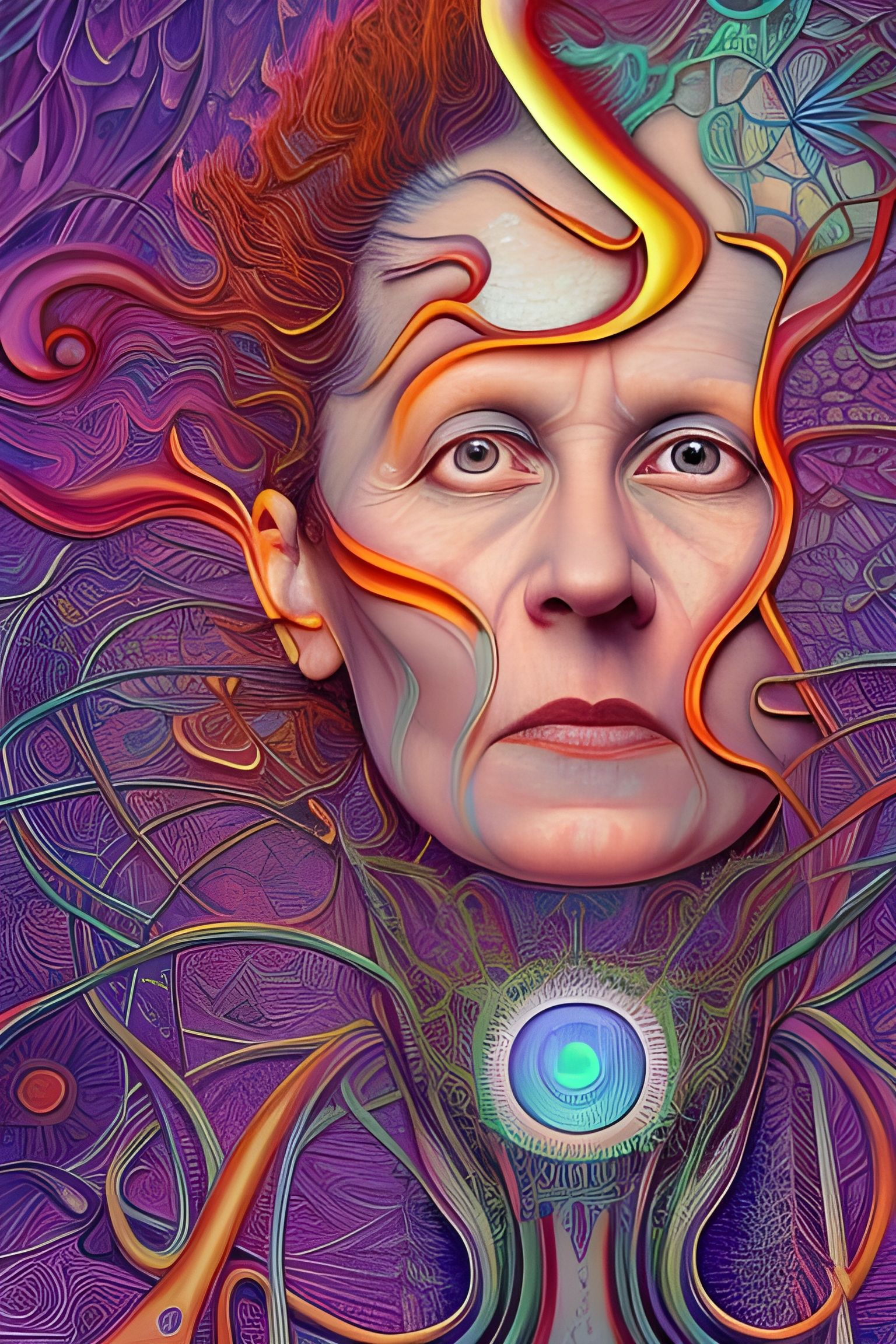 Psychedelic Marie Curie: A Visionary Portrait