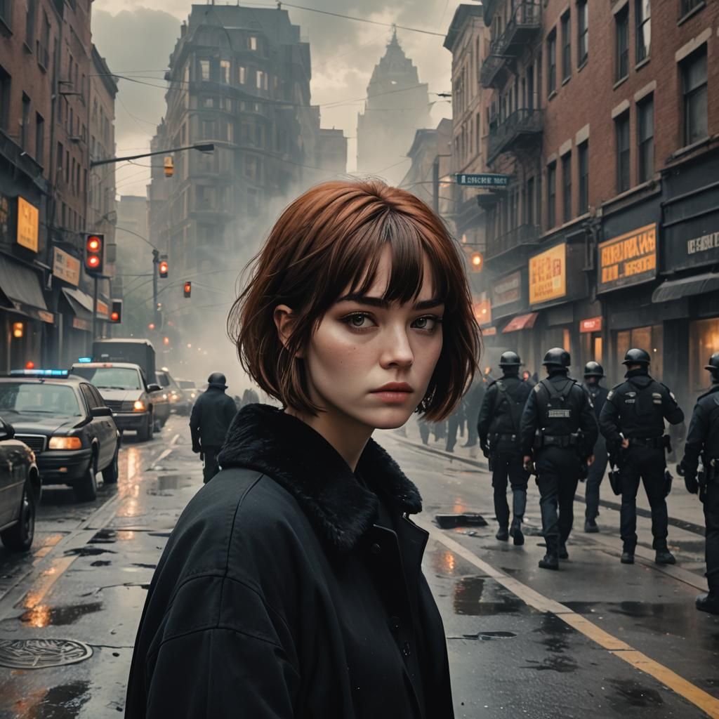 Teenager Hiding From Cops: Cinematic Digital Painting