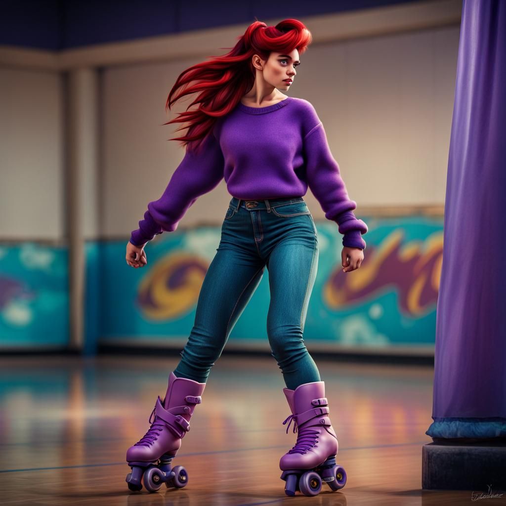 Underwater Princess Shines on the Skating Rink