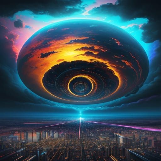 Surreal World in Chaos: Dreamlike Digital Art