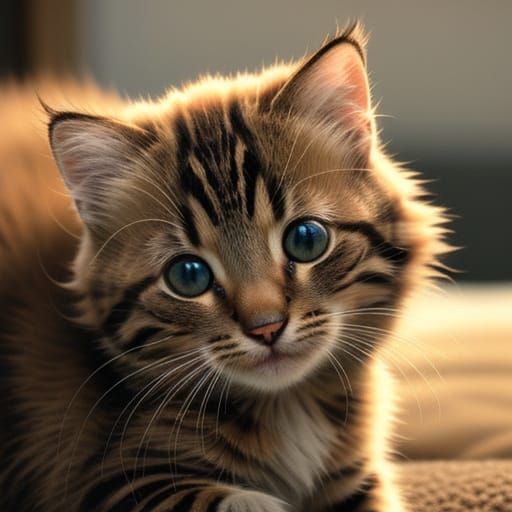 Smiling Kittens in Film Photography Style