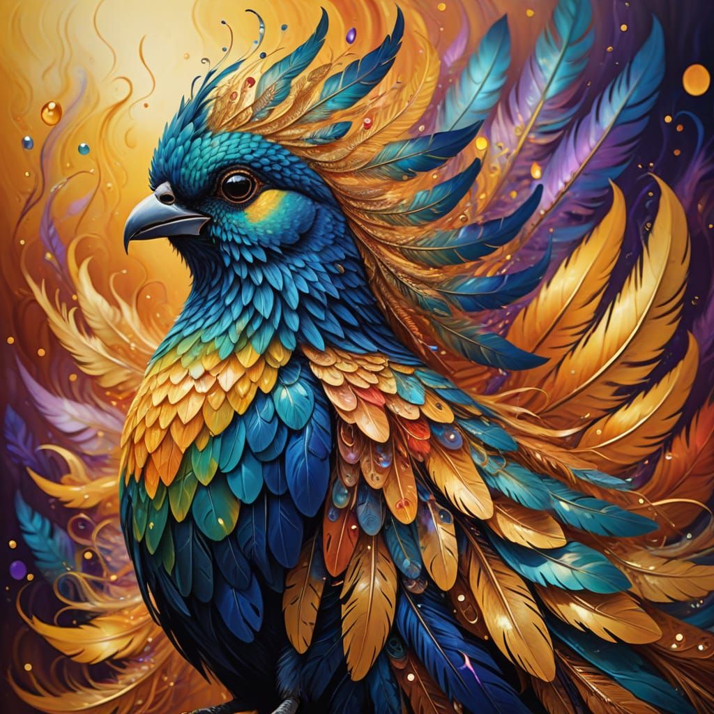 Vibrant Dream Creature in Ethereal Macro Photography