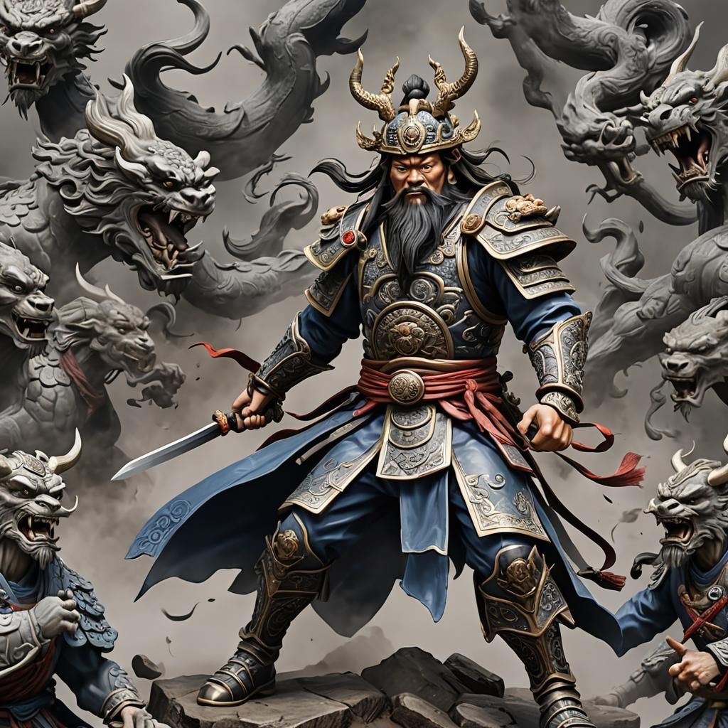 Zhong Kui: Fierce Protector in 3D Rendering
