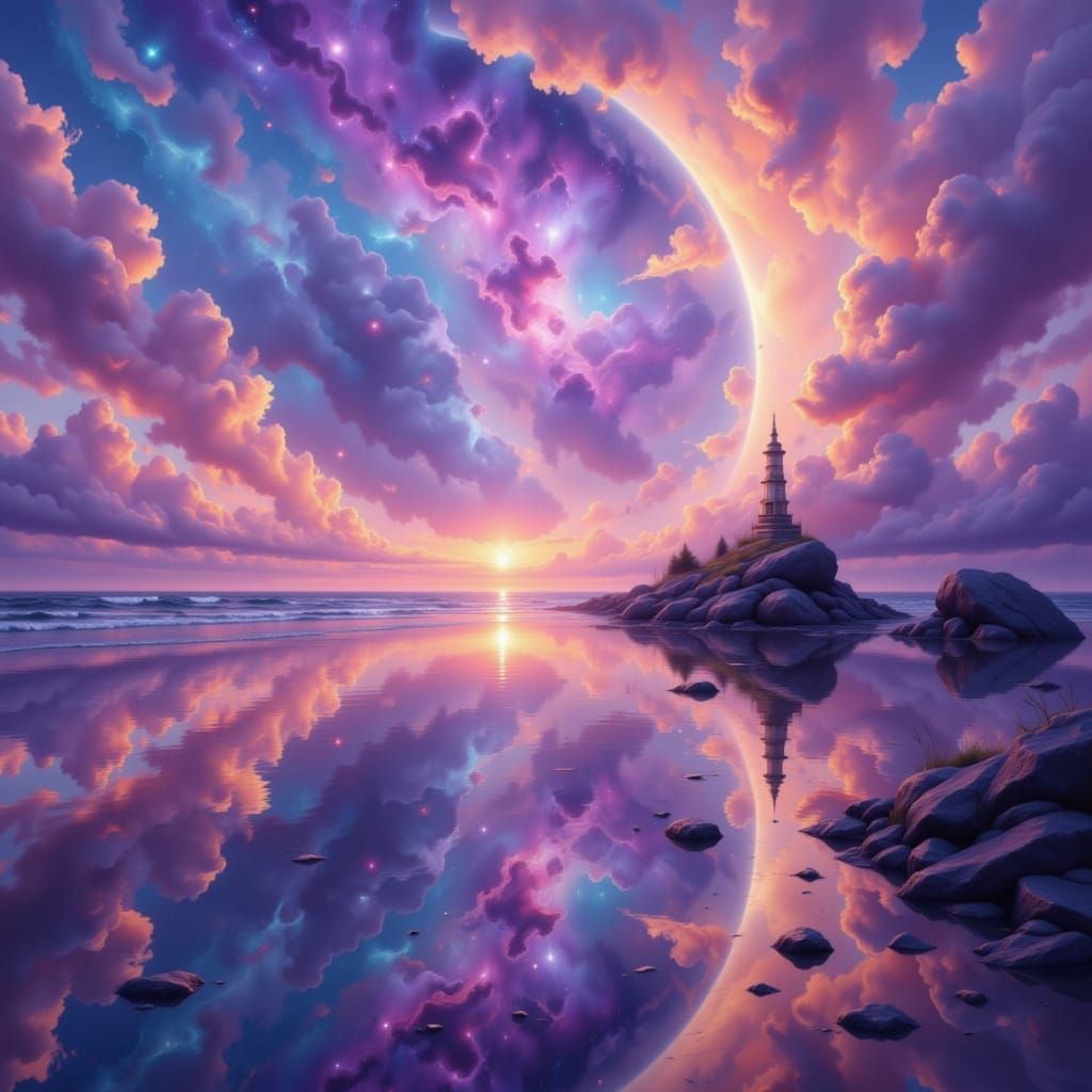 Abstract Digital Art with Vibrant Colors and Textures