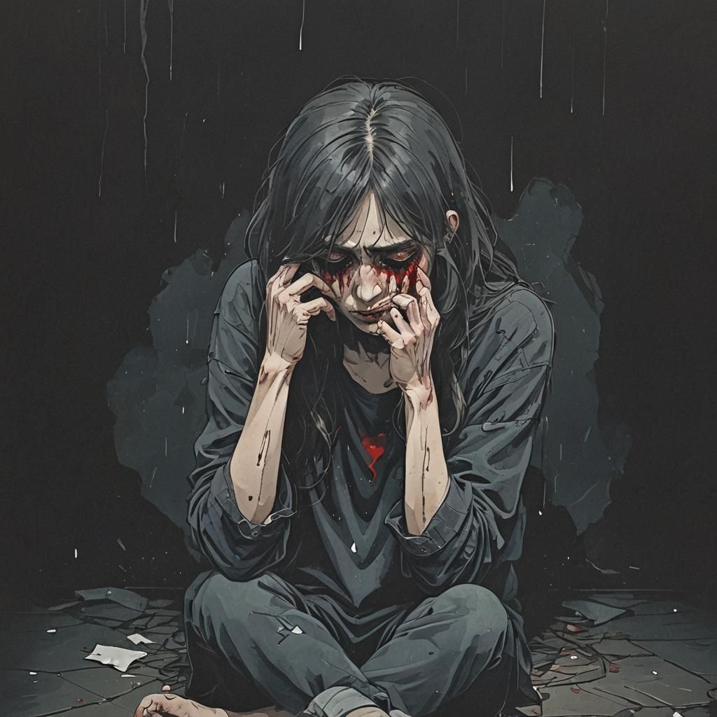 Alone with a Broken Heart and Tears