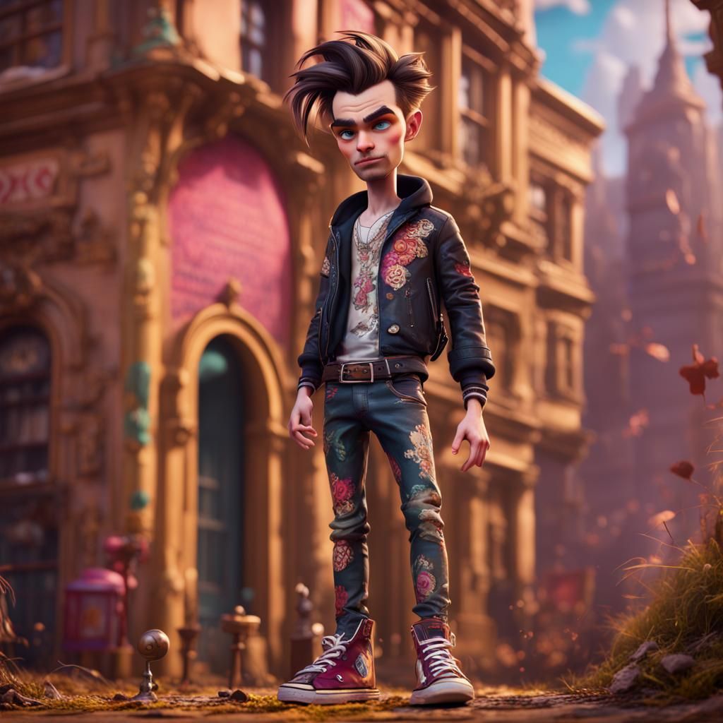 Tom Sturridge as Bratz Doll: Hyperrealistic Art