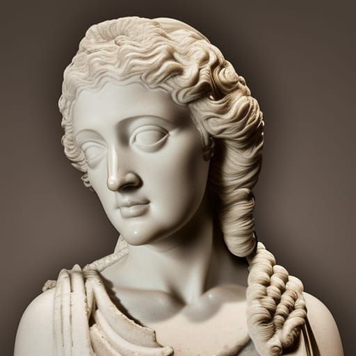 Marble Bust of Hera: Classical Sculpture