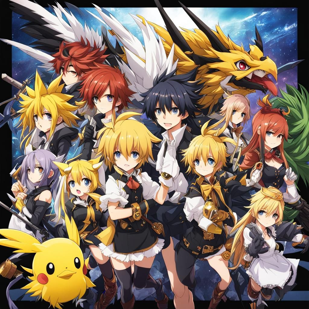 Anime Art: Finalfantasycore, Chocobocore, Makocore Fusion