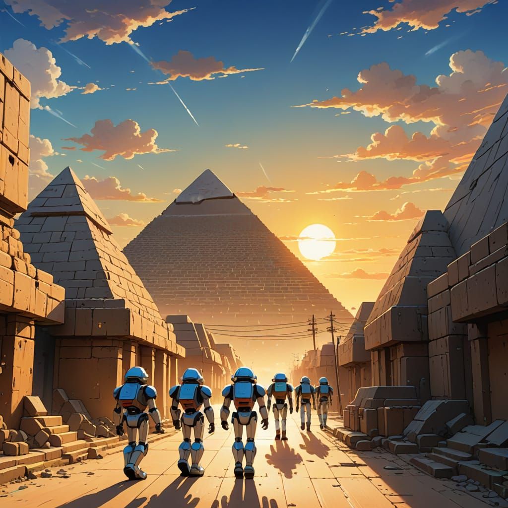 Ghibli-Inspired Robots March Towards Ancient Egypt in Vibran...