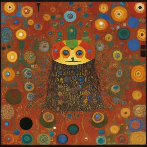 Cute Creature in Impressionist Expressionist Style