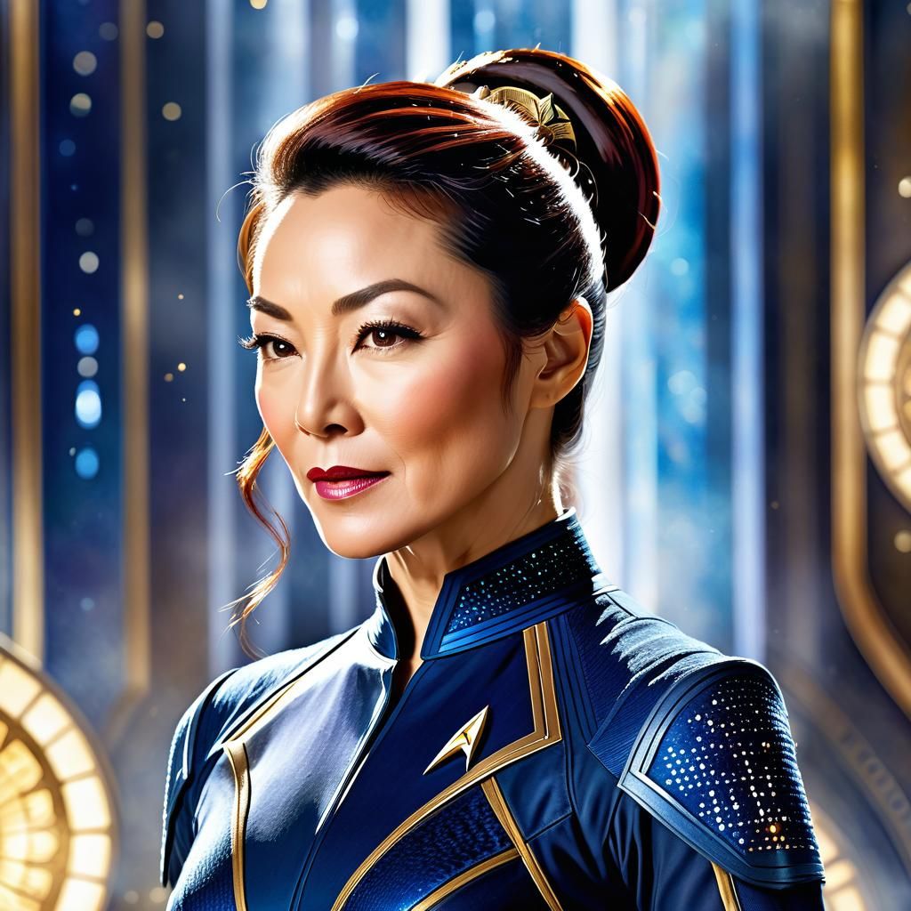 Michelle Yeoh as Terran Empress in Watercolor