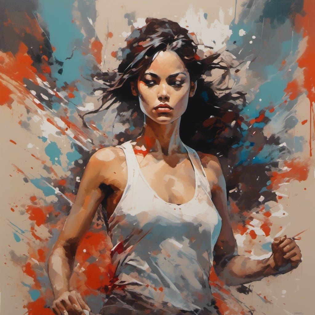 New lora:Splatter Graffiti experiment!!!