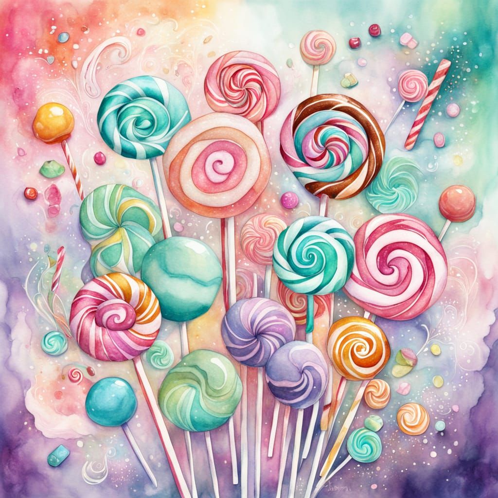 Pastel Candy Empire in Whimsical Fantasy Art