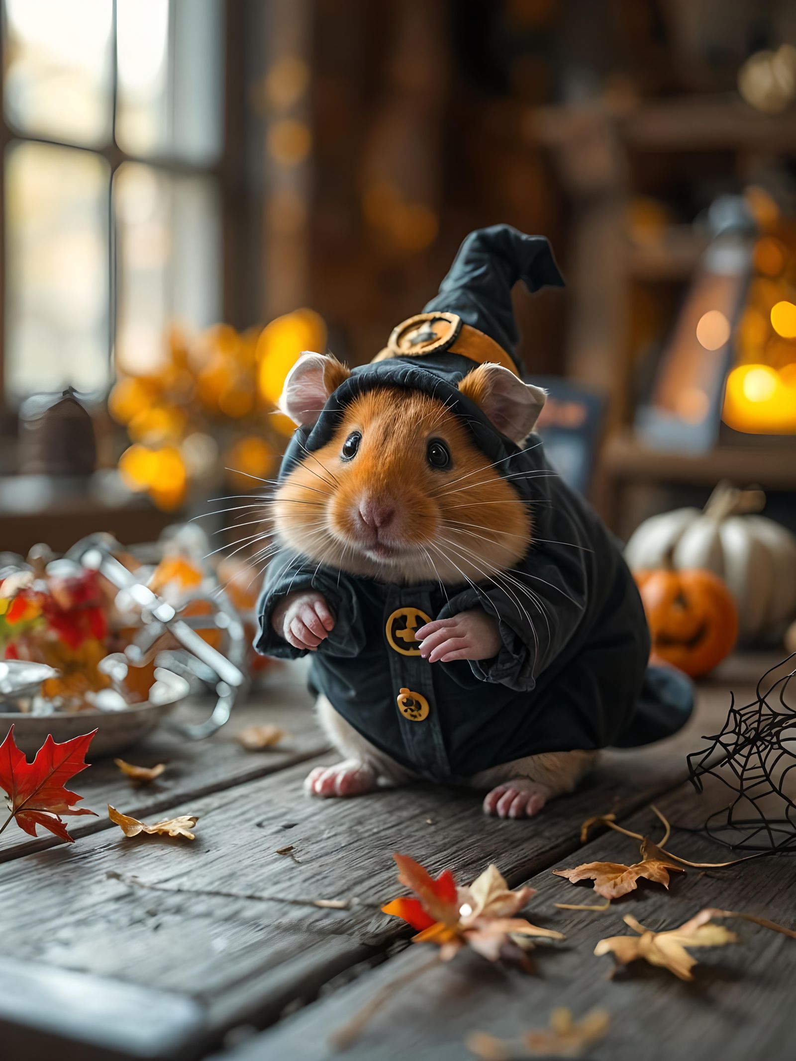 Hamster in Halloween Costume, Professional Photography