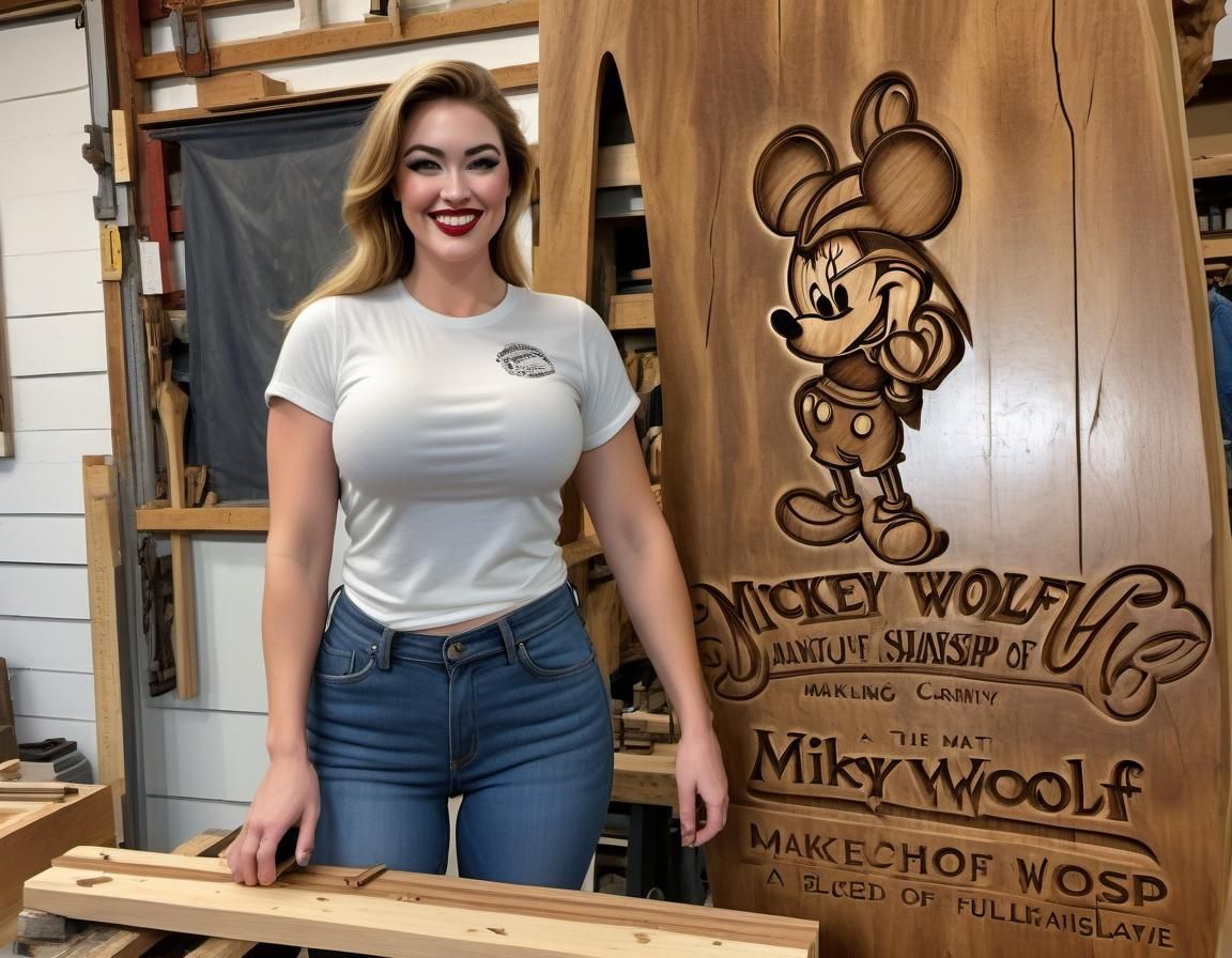 Mickeywolf Wood Shop: Carved Wooden Beauty