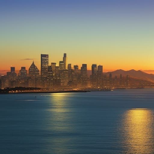 San Francisco Skyline at Golden Hour, Zodiac Killer Day