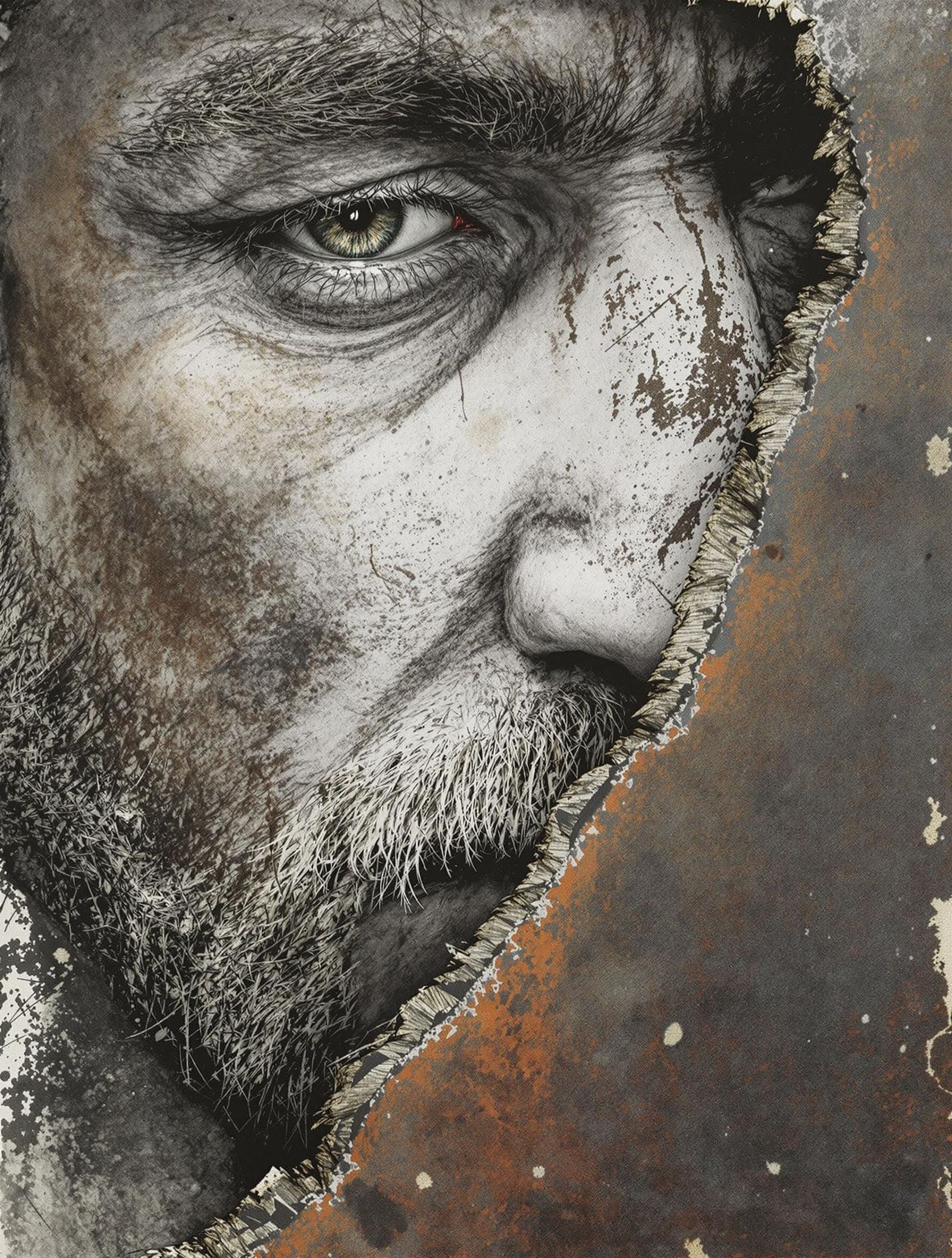 Rustic Miner's Resilience in a Forgotten Landscape