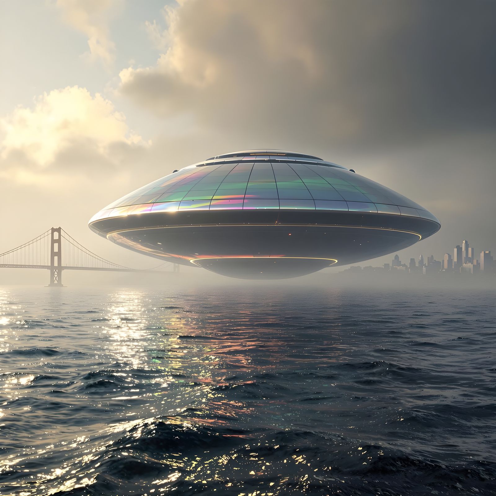 Enigmatic Metallic Form Emerges from San Francisco Bay in Re...