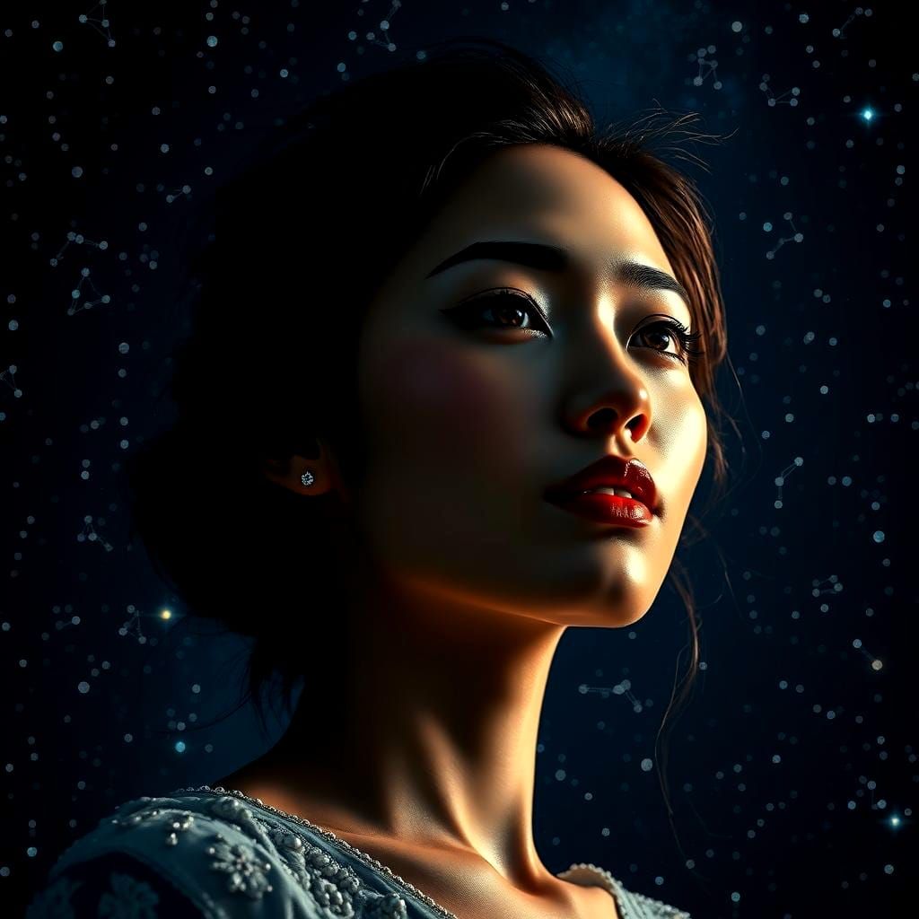 Diamond Woman: Hyperrealistic 64 Megapixel Image