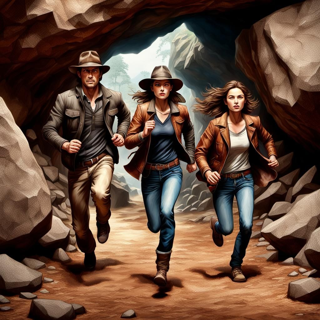 Desperate Escape From Collapsing Cave