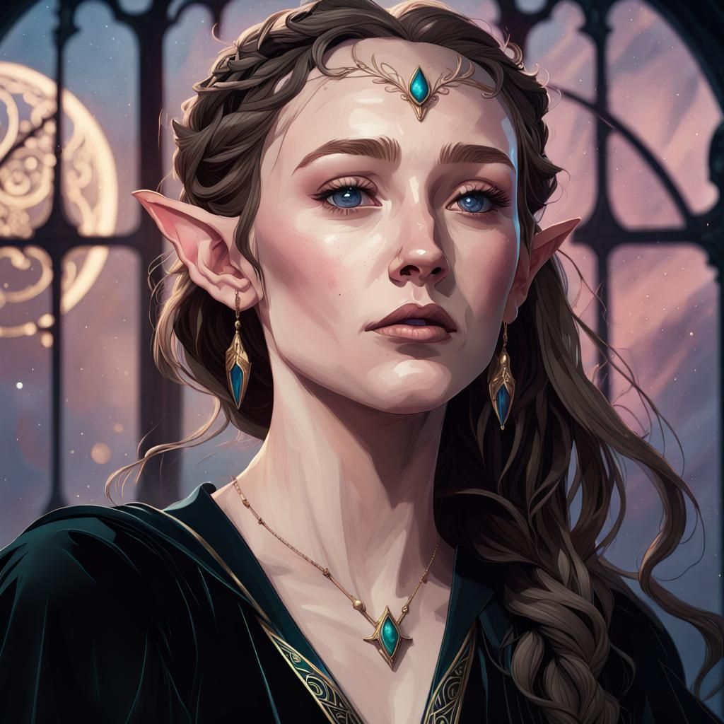 High Lady Portrait in Artgerm Style