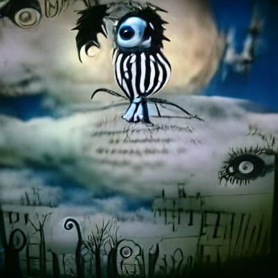 Tim Burton Inspired Dark Fantasy Image