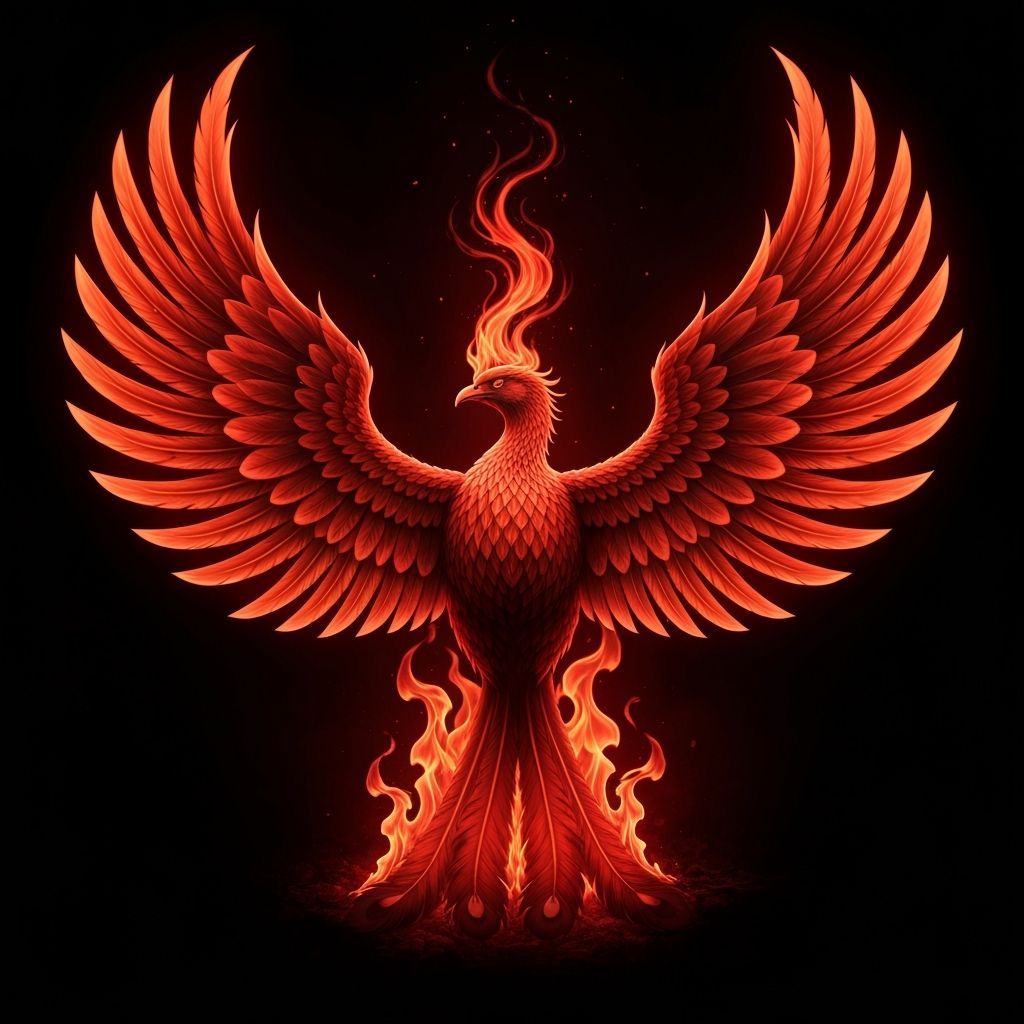 Phoenix Rising from Flames: Professional Photography