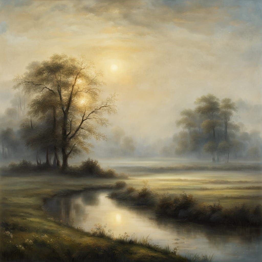 Golden Age Meadows in Morning Light