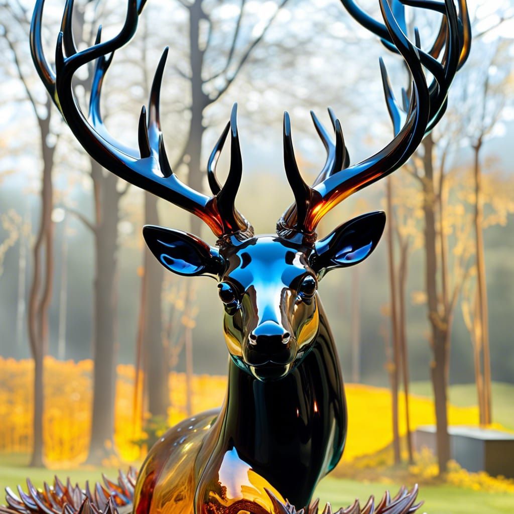 The Amber-Horned Stag
