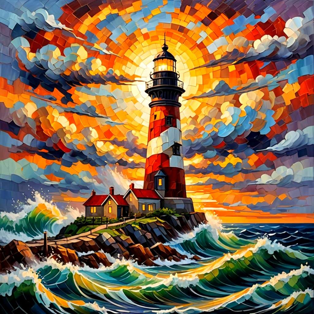Lighthouse Mosaic 4